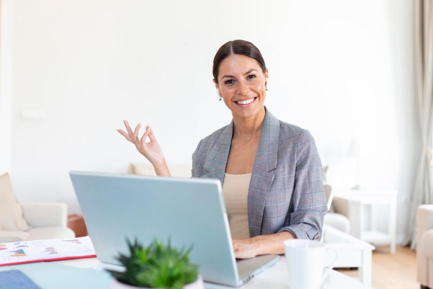 Financial analyst presenting valuation model to senior executives in modern boardroom